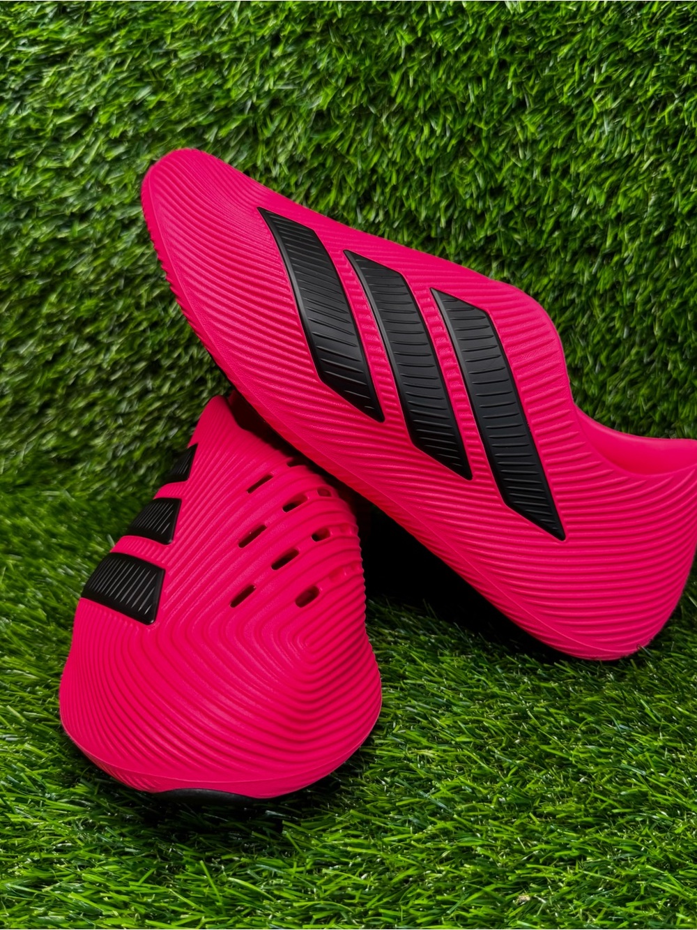 Size 12 Mens Adidas PureChill Runner Shoes Lucid Pink Black Beach Casual KI0065